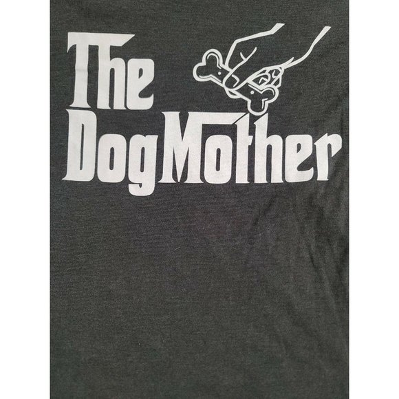 Ann arbor t-shirt co Black V Neck Short Sleeve T Shirt Size M The DogMother - Picture 1 of 6
